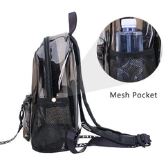 Clear PVC Women Backpack Transparent Solid Backpack Travel School
