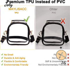 Clear Stadium Crossbody Bag, Top-handle Purse for Concert Sports Events
