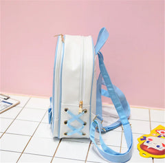 Clear Transparent Backpacks Women Harajuku Bow-knot Bags School