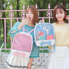 Clear Women Backpack Itabags Bags Japanese Bag School backpack for Teenage Girls