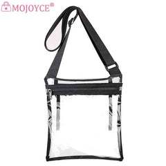 Clear Women Crossbody Shoulder Bag PVC Translucent Jelly Small Phone Key Purse