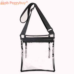 Clear PVC Translucent Jelly Crossbody Shoulder Bag for Women