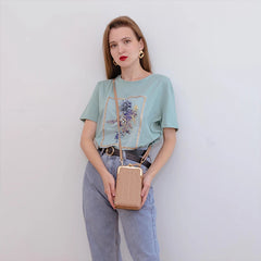 Small Shoulder Phone Bag Women Diamond Lattice Crossbody Messenger