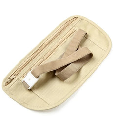 Cloth Waist Bags Travel Pouch Hidden Wallet Passport Money Waist Belt Bag