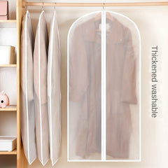 Transparent Waterproof Suit Cover Storage Clothes Dust Cover Hanging Bag
