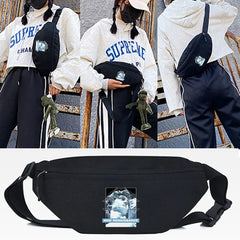 Cloud David Print Waist Bag Chest Bag Sport Belt Bag Shoulder Bag