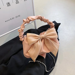 Pink Butterfly Shoulder Bag for Women Crossbody Chain Purse