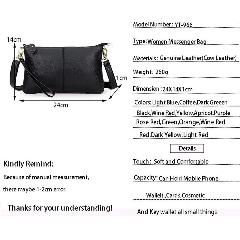 Women's Clutch Crossbody Bag PU Leather Handbag Messenger Purse