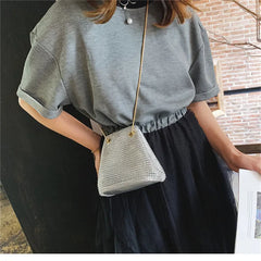Rhinestone Chain Shoulder Bag for Women Evening Party Wedding Pouch Bag