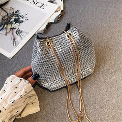 Rhinestone Chain Shoulder Bag Ladies Purse Clutch Evening Party Wedding Gift