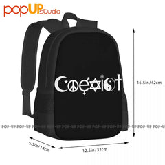 Coexist Religion Gym Bag Large Capacity Training Backpack