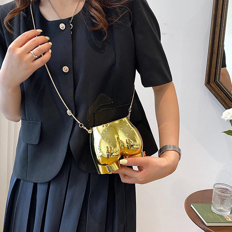 Coin Purse Hip Shape PVC Bag For Women Mini Crossbody Bags