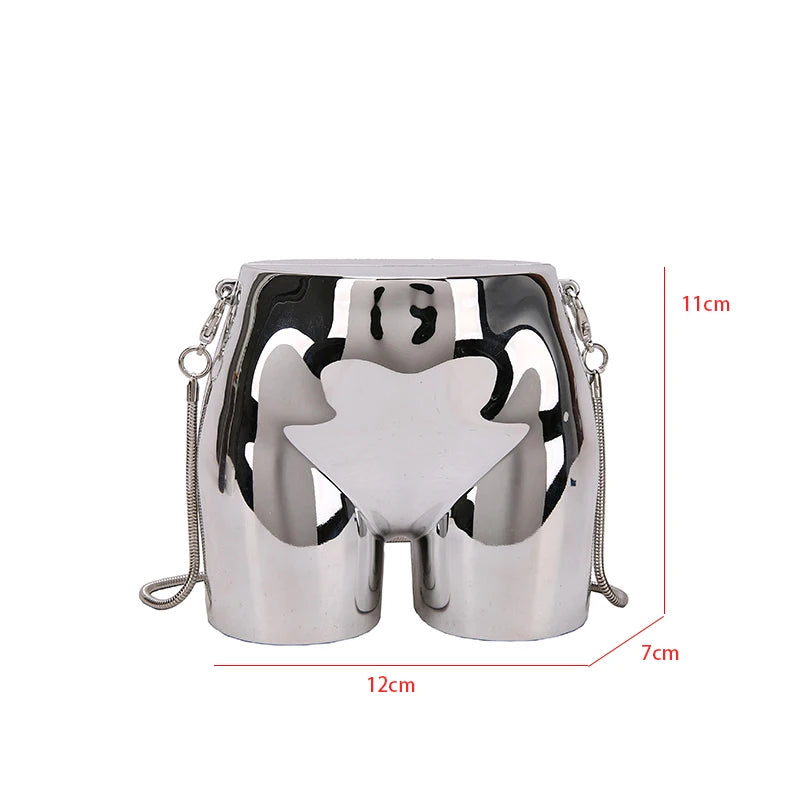 Coin Purse Hip Shape PVC Bag For Women Mini Crossbody Bags