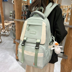 Waterproof College Mesh Backpack Female School Bag Laptop Student Girl