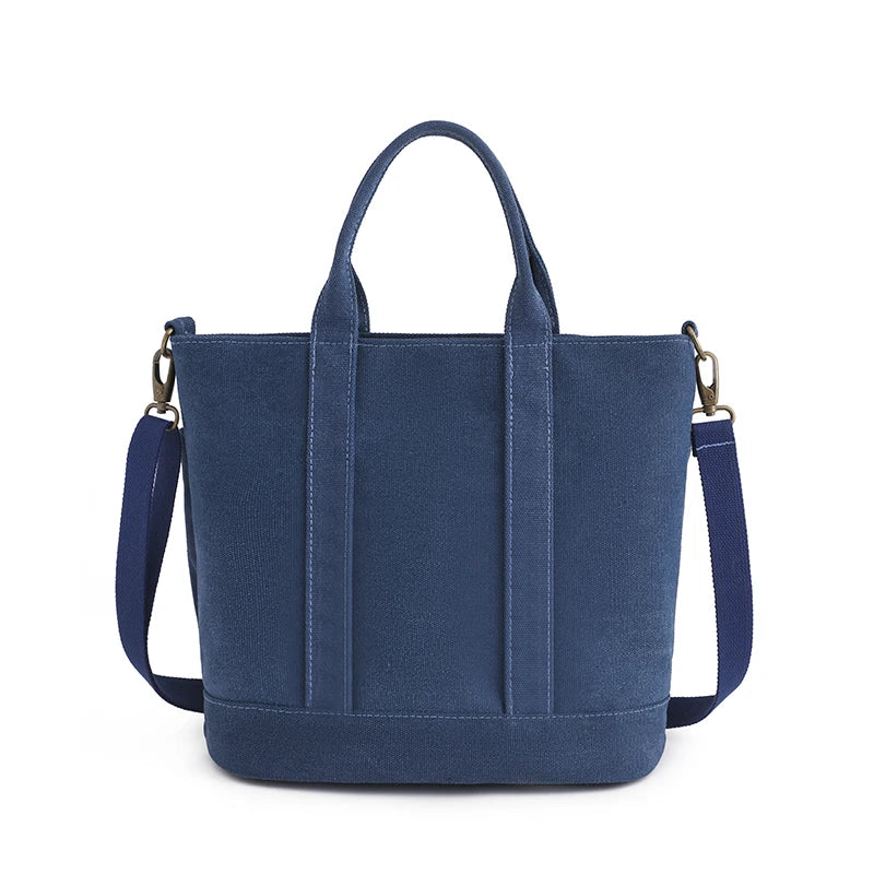 Canvas Shoulder Bag College Style High-Capacity Hot Sell Handbag For Women
