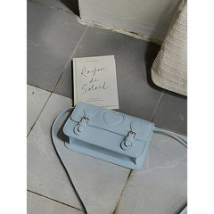 Vintage Square Shoulder Bag for Women Love Heart Clutch Handbag