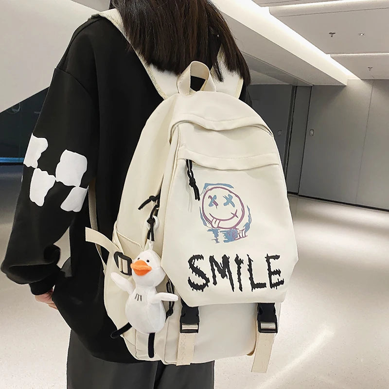 College Student Schoolbag Male Casual Junior Sweethearts Backpack