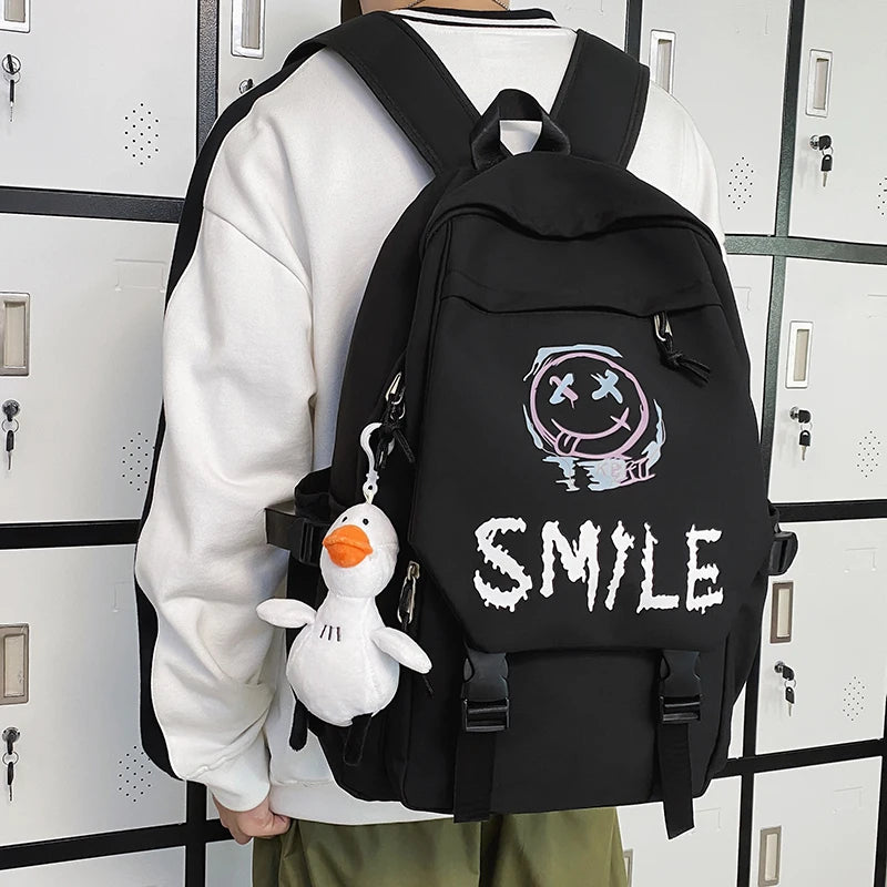 College Student Schoolbag Male Casual Junior Sweethearts Backpack