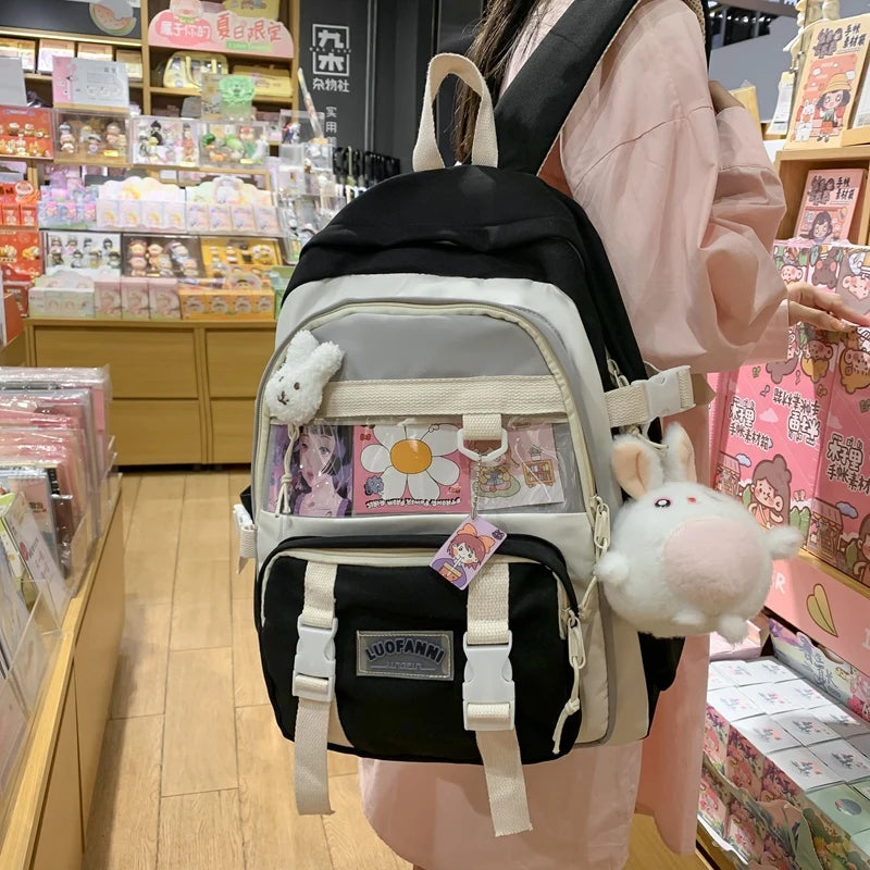 Large Capacity School Backpack for Teenage Girls