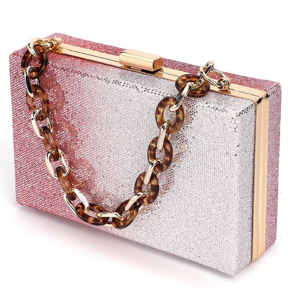 Color-changing Paillette Mini Flap Purse Handbag Women Evening Bag