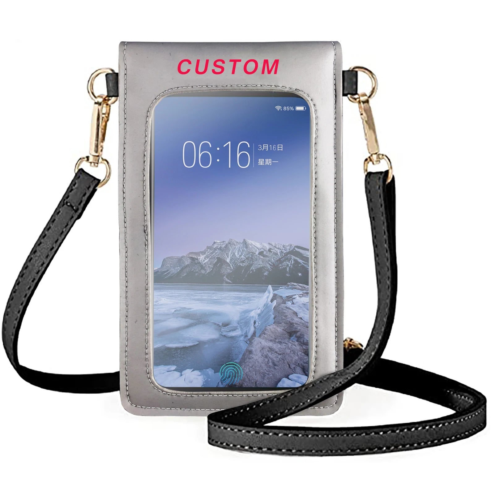 Coloranimal Polynesia Leather Texture Mobile Phone Bag