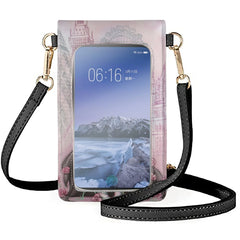 Coloranimal Doll Girl Long Hair Birthday Gift Heart Art Leather Phone Bag