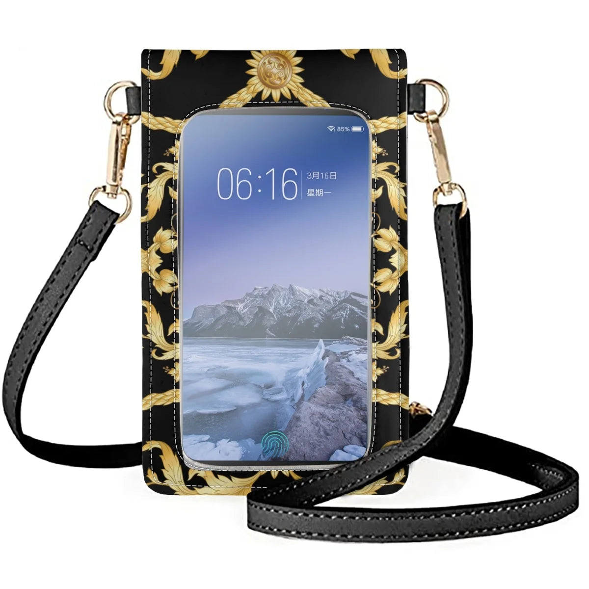 Coloranimal Chain Style Ladies Leather Mobile Phone Bag