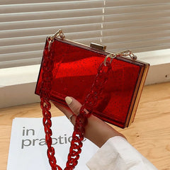 Colorful Acrylic Clutch Bag For Evening Party