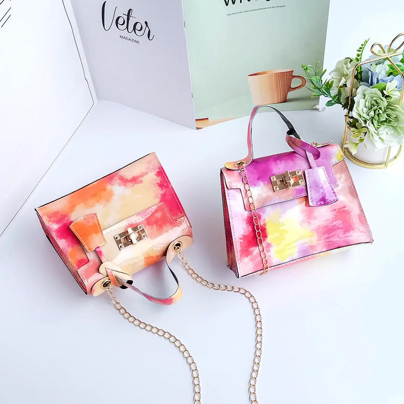 Colorful Cloud Handbag Small Square Bag Women Shoulder Bags All-match Hot