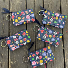 Colorful Journey Cotton Lanyard Wallet for Women