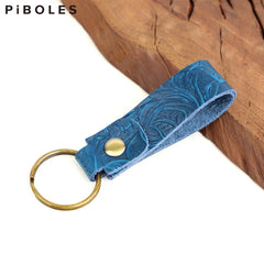 Colorful Key Wallet Keyring Leather Smart Key Holder Collector