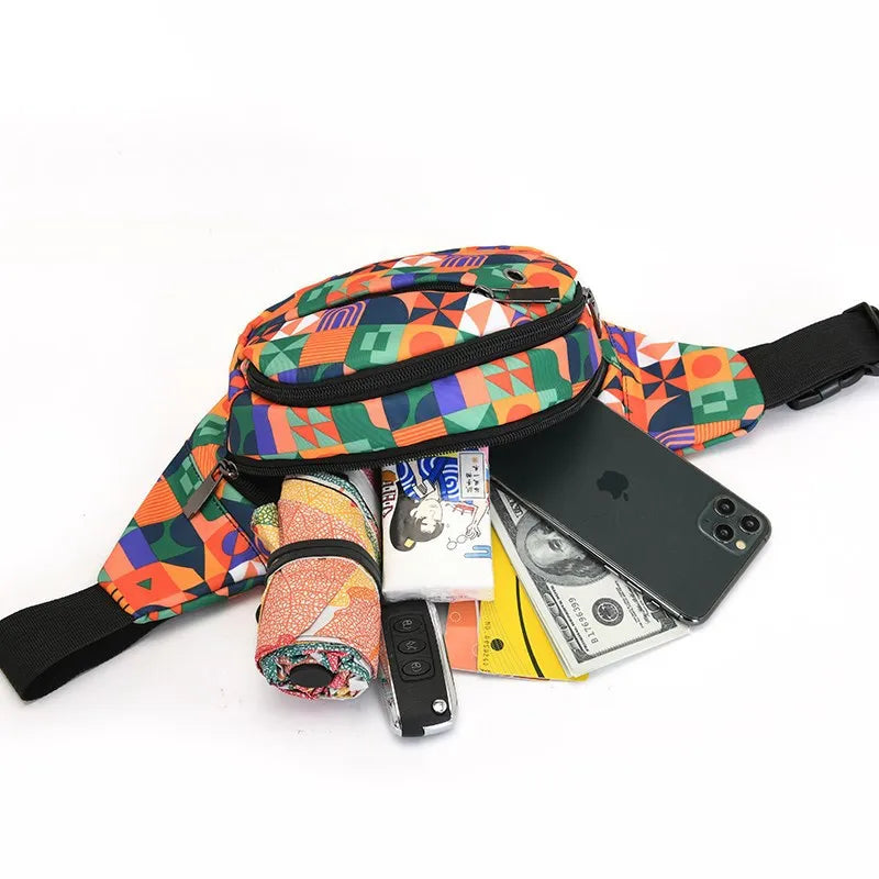 Colorful Waist Pack Women Sports Purse Running Outdoor Waist Bag