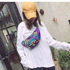 Colorful Waterproof Waist Bag for Travel and Outdoor Activities