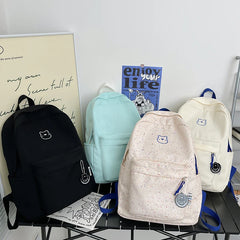 Waterproof Nylon Backpack Women Casual School Bag Shoulder Bag