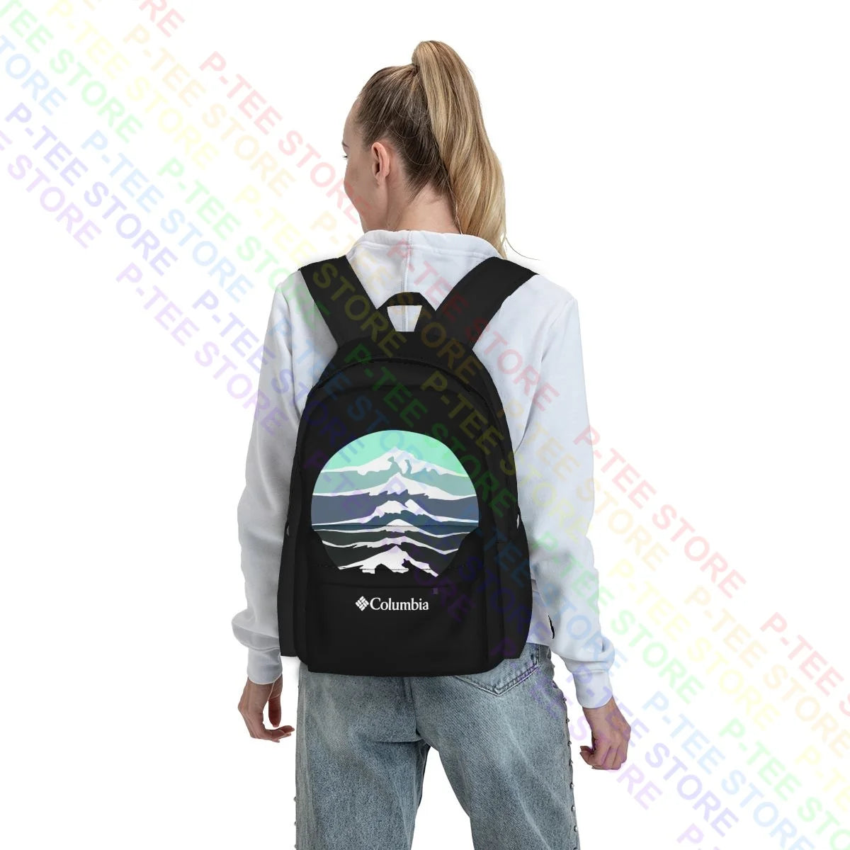 Columbi 01 Large Capacity Backpack Gym Tote Bag