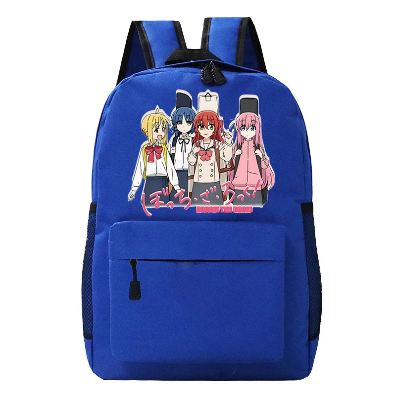 Bocchi The Rock Backpacks - Casual Harajuku Student Travel Laptop Bags