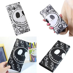 Nightmare Before Christmas Wallet Unisex Jack Skull Purses PU Leather Clutch