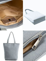 Comics Unicorn Cloud Printed Handbag For Women Work Office Foldable