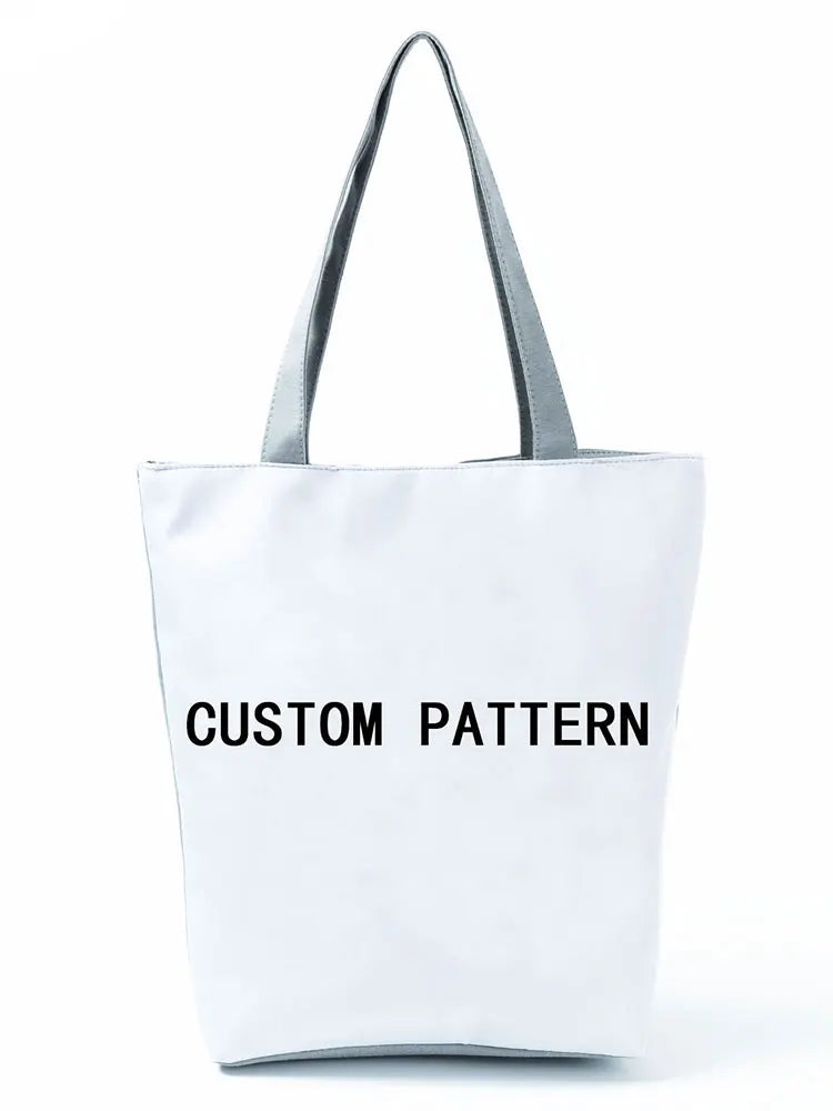 Comics Unicorn Cloud Printed Handbag For Women Work Office Foldable