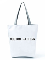 Comics Unicorn Cloud Printed Handbag For Women Work Office Foldable