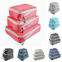 3pc Compression Packing Cube Travel Organizer Set