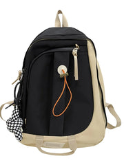 Large Capacity Women's Backpack Bag for Students, Panelled Female Backbags