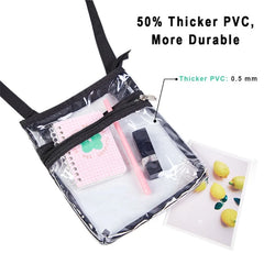 Stadium Approved Transparent Clear Crossbody Bag