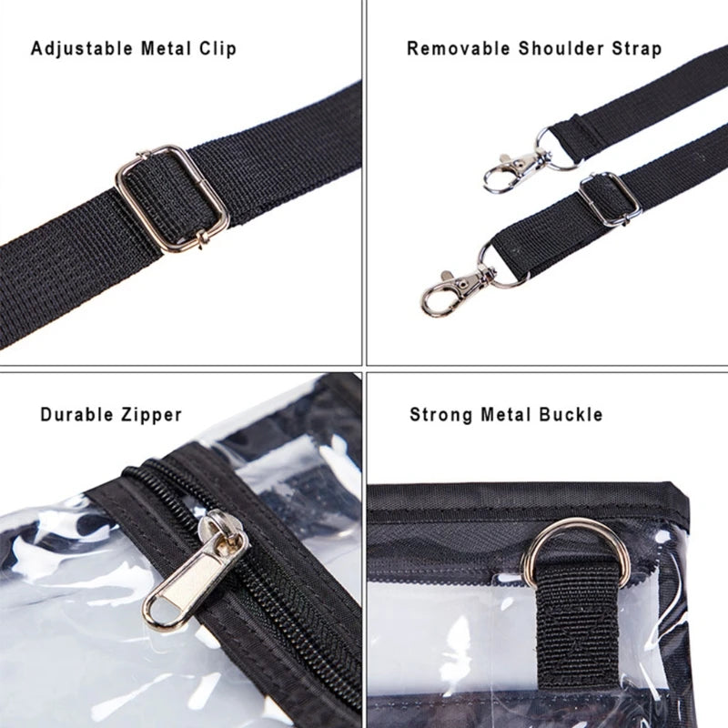 Stadium Approved Transparent Clear Crossbody Bag