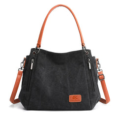 Cross-Slung Canvas Shoulder Bag for Students and Ladies