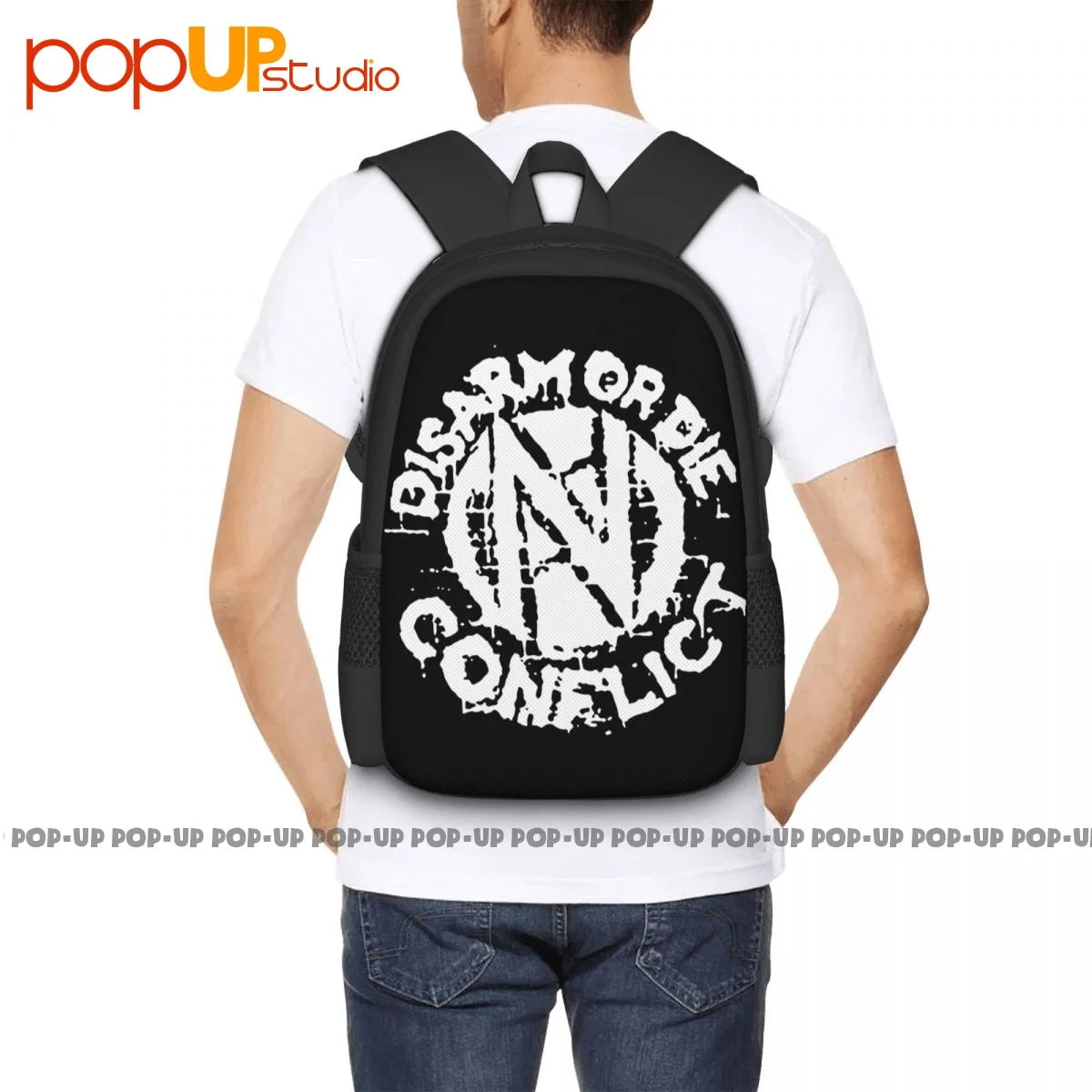 Conflict Band Hardcore Punk Rock Ska Anarcho Disarm Or Die Backpack