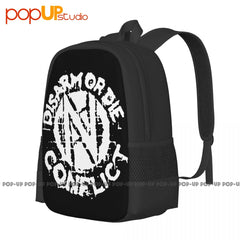 Anarcho Disarm Or Die Backpack Large Capacity