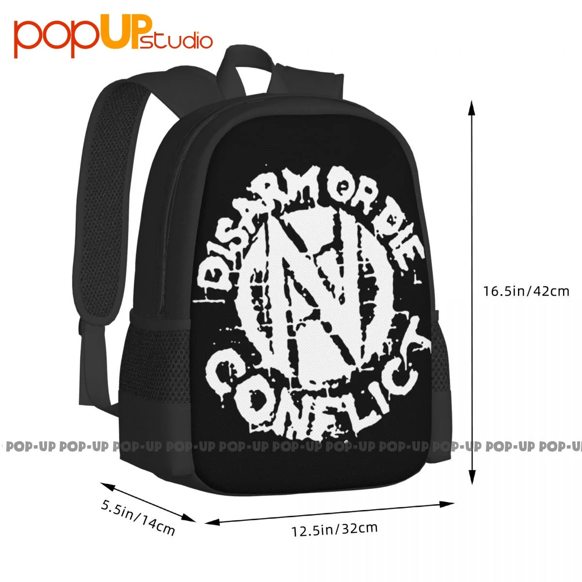 Conflict Band Hardcore Punk Rock Ska Anarcho Disarm Or Die Backpack