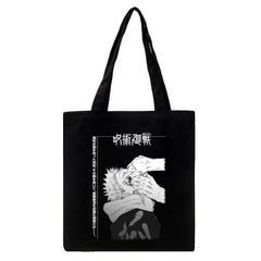 Japanese Anime Women Canvas Bag Harajuku Gothic Large Capacity Shopper Bag