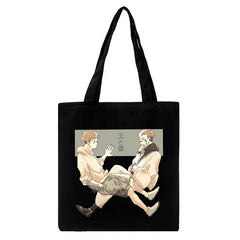 Japanese Anime Women Canvas Bag Harajuku Gothic Large Capacity Shopper Bag